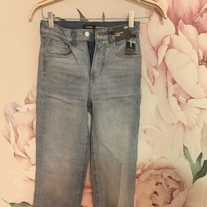 Express straight ankle high rise jeans size 00r